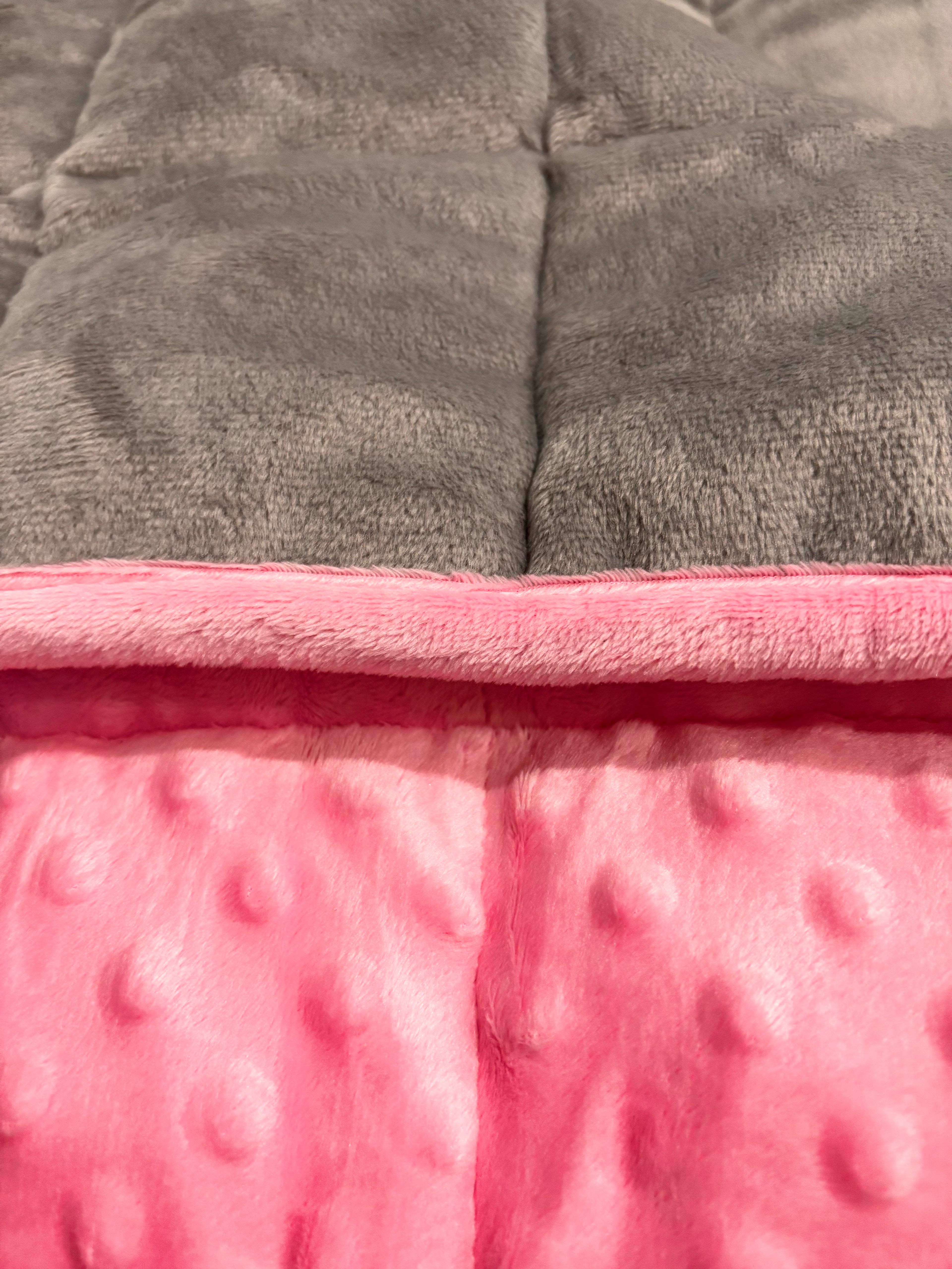 Weighed Lap Blanket - Super Soft  Minky Dot