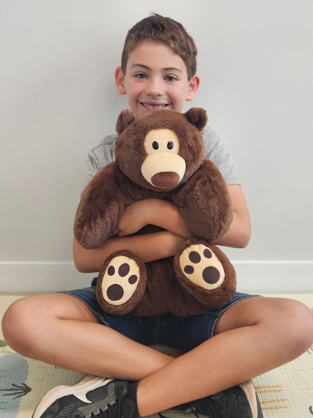 Weighted big brown lap bear 1.8kg