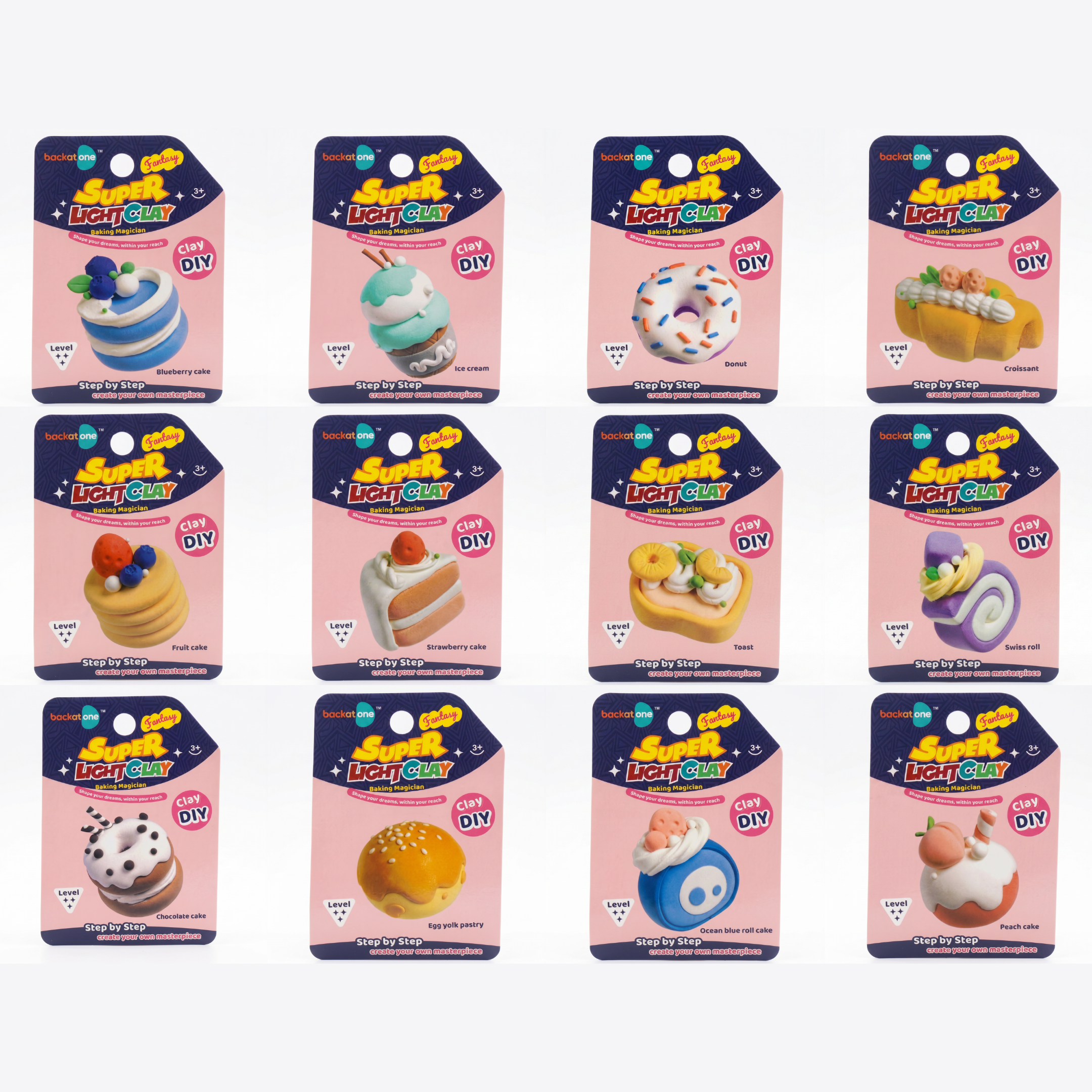 Super Light Clay Kit: Complete Bakery Collection (12 Pack)