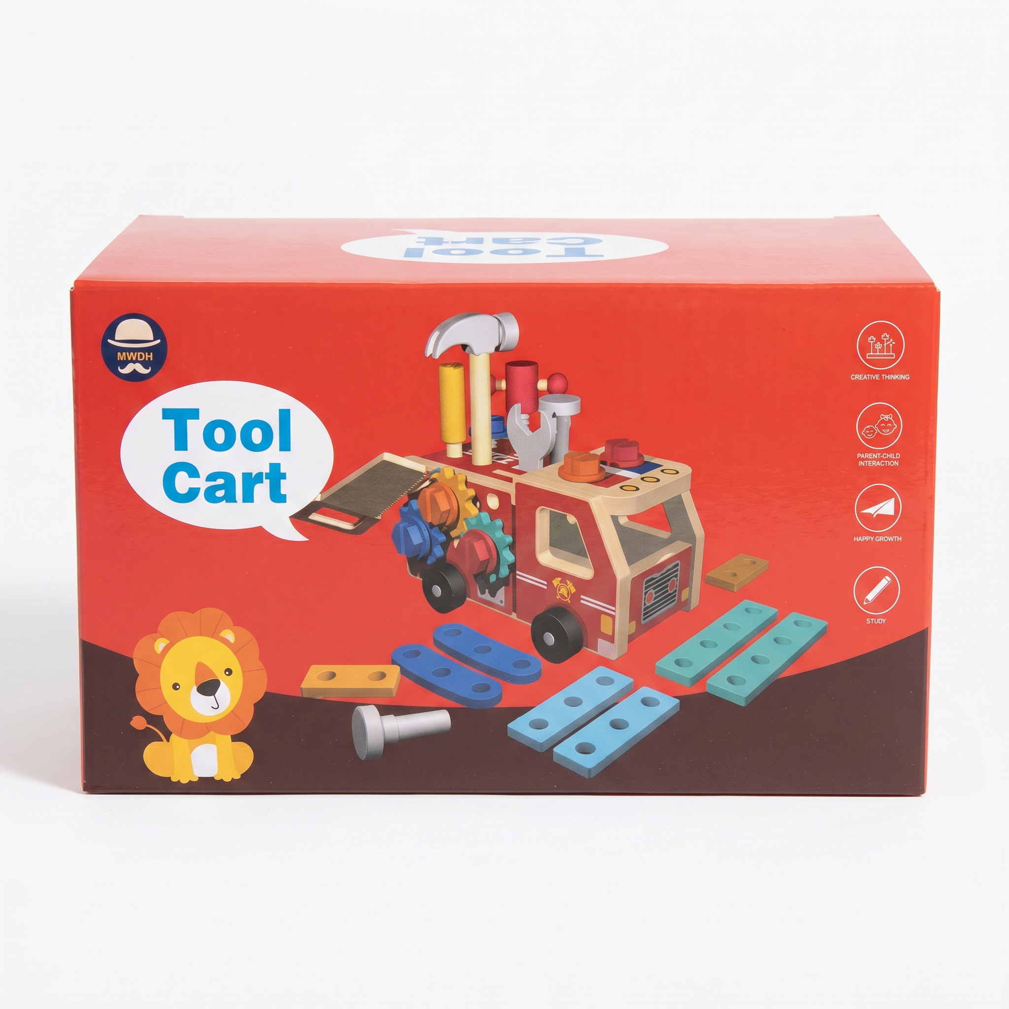 Wooden Fire Engine Tool Cart