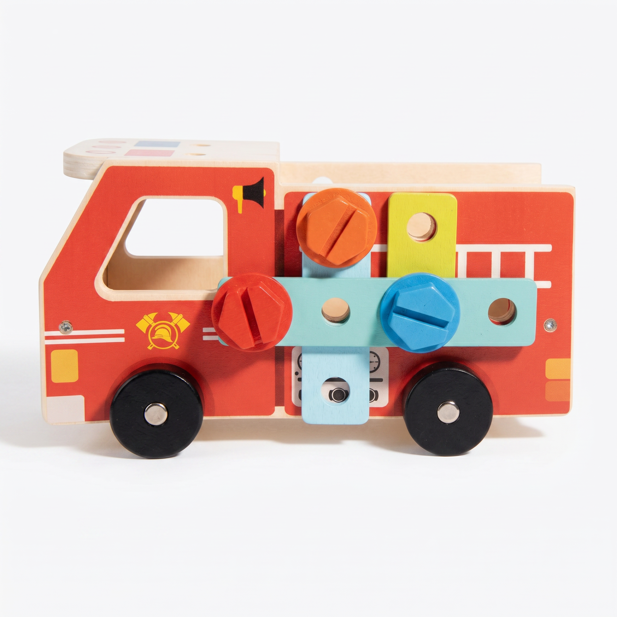 Wooden Fire Engine Tool Cart