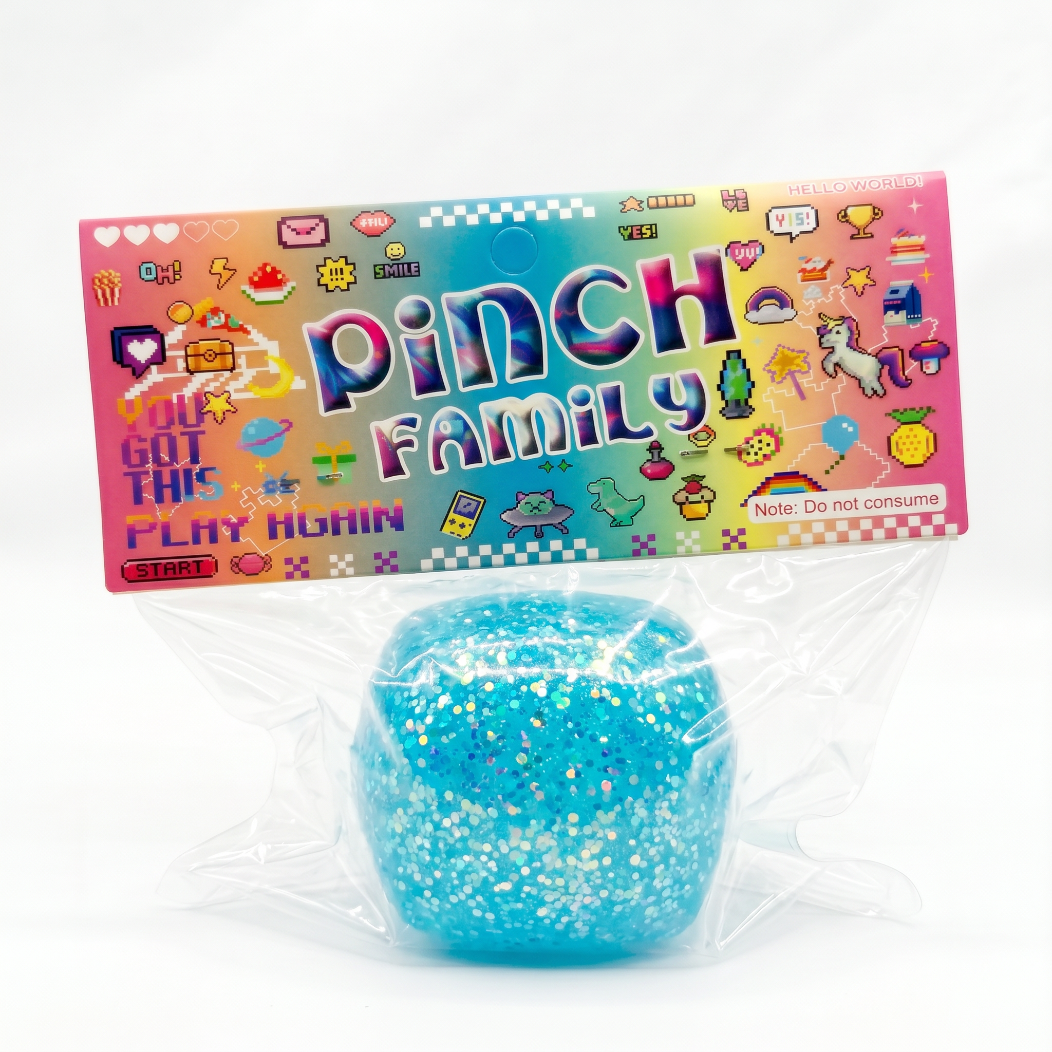 Glitter Squish Sensory Fidget Ball