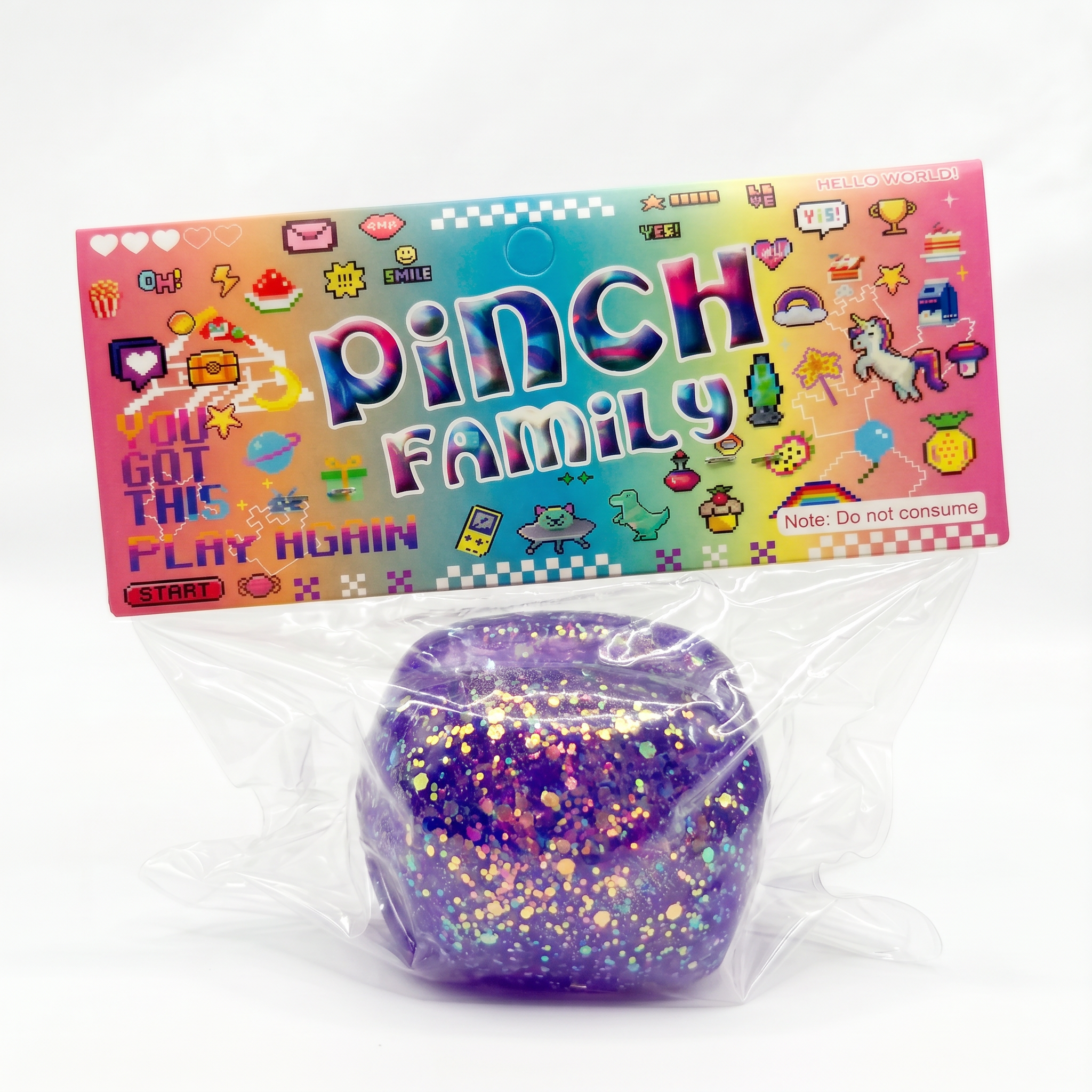 Glitter Squish Sensory Fidget Ball