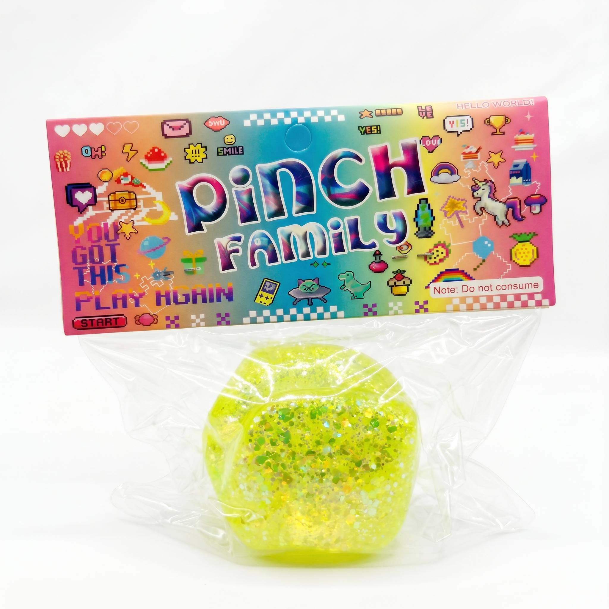 Glitter Squish Sensory Fidget Ball