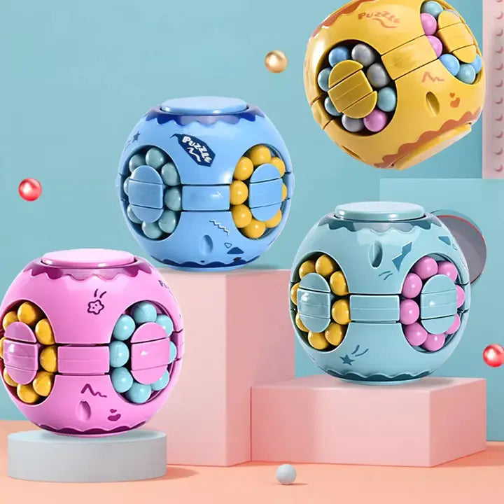 Rotating Magic cube spinner Fidget Ball