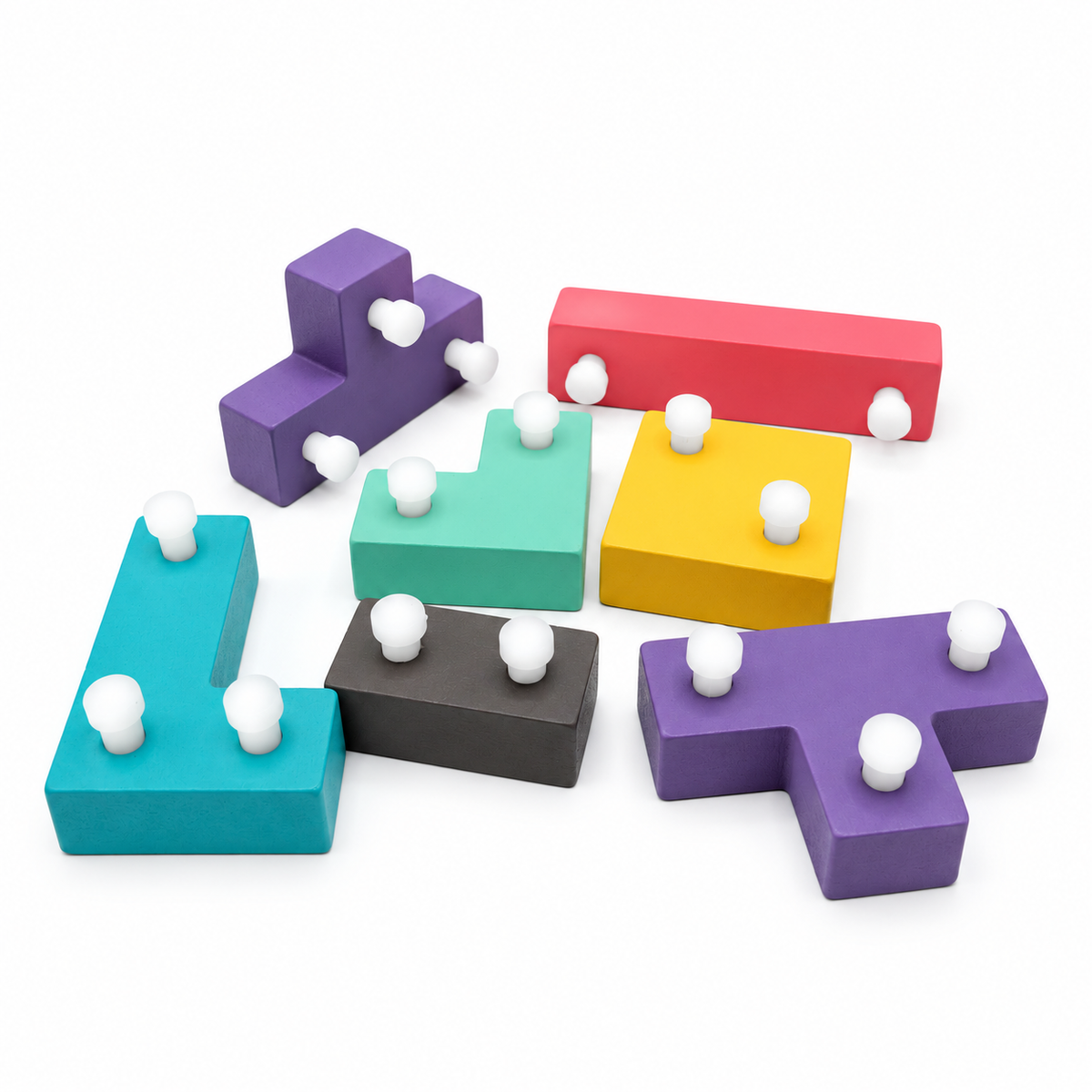 Wooden Plan & Play Game with Challenge Cards
