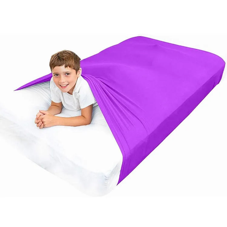 Single Lycra sensory compression bed sheet
