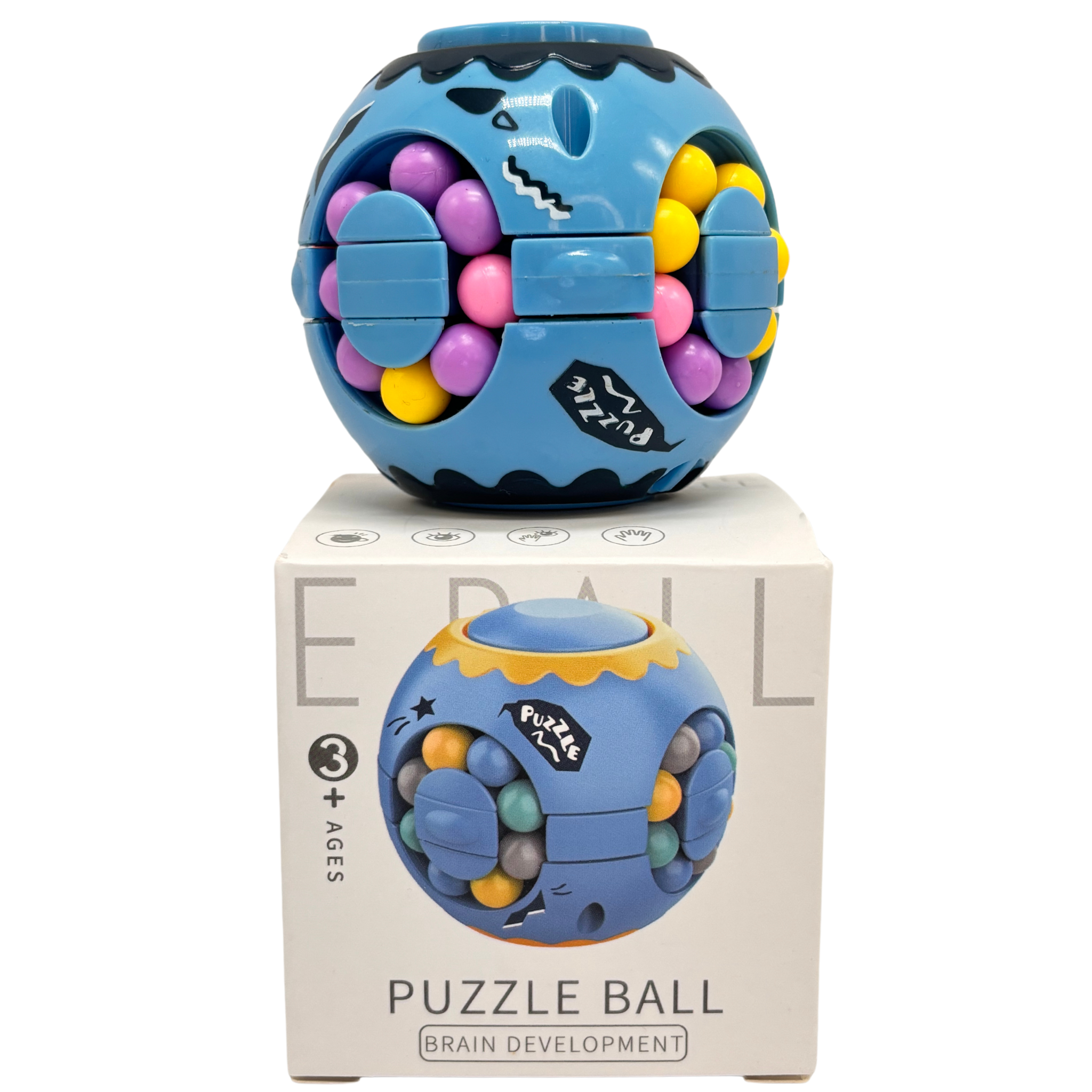 Rotating Magic cube spinner Fidget Ball