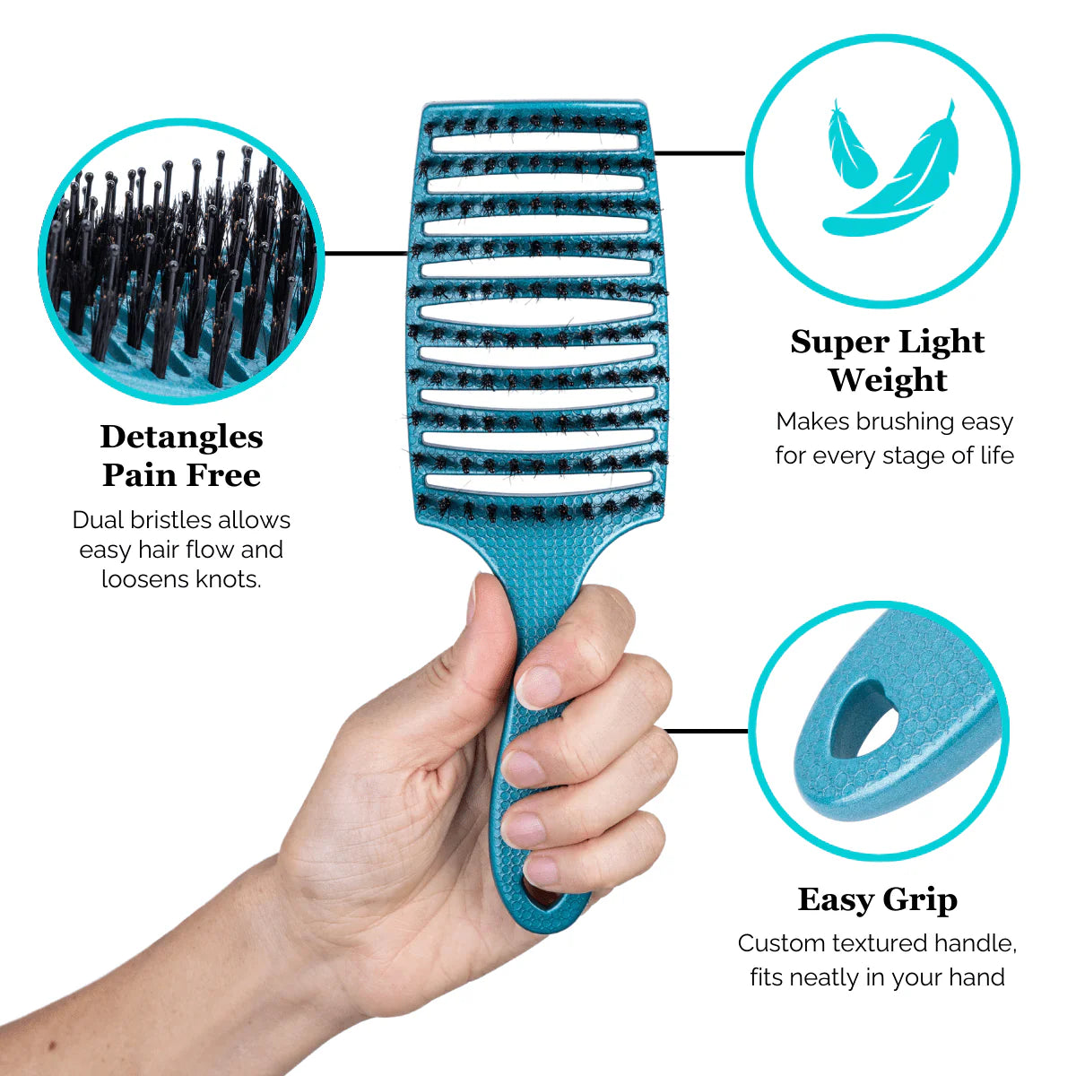 Happy Detangler Paddle Brush