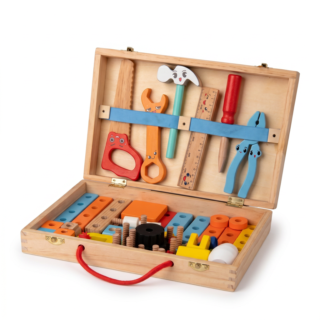 Wooden Machinery Construction Tool Set