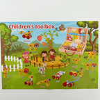 Wooden Safari Construction Toolbox Set