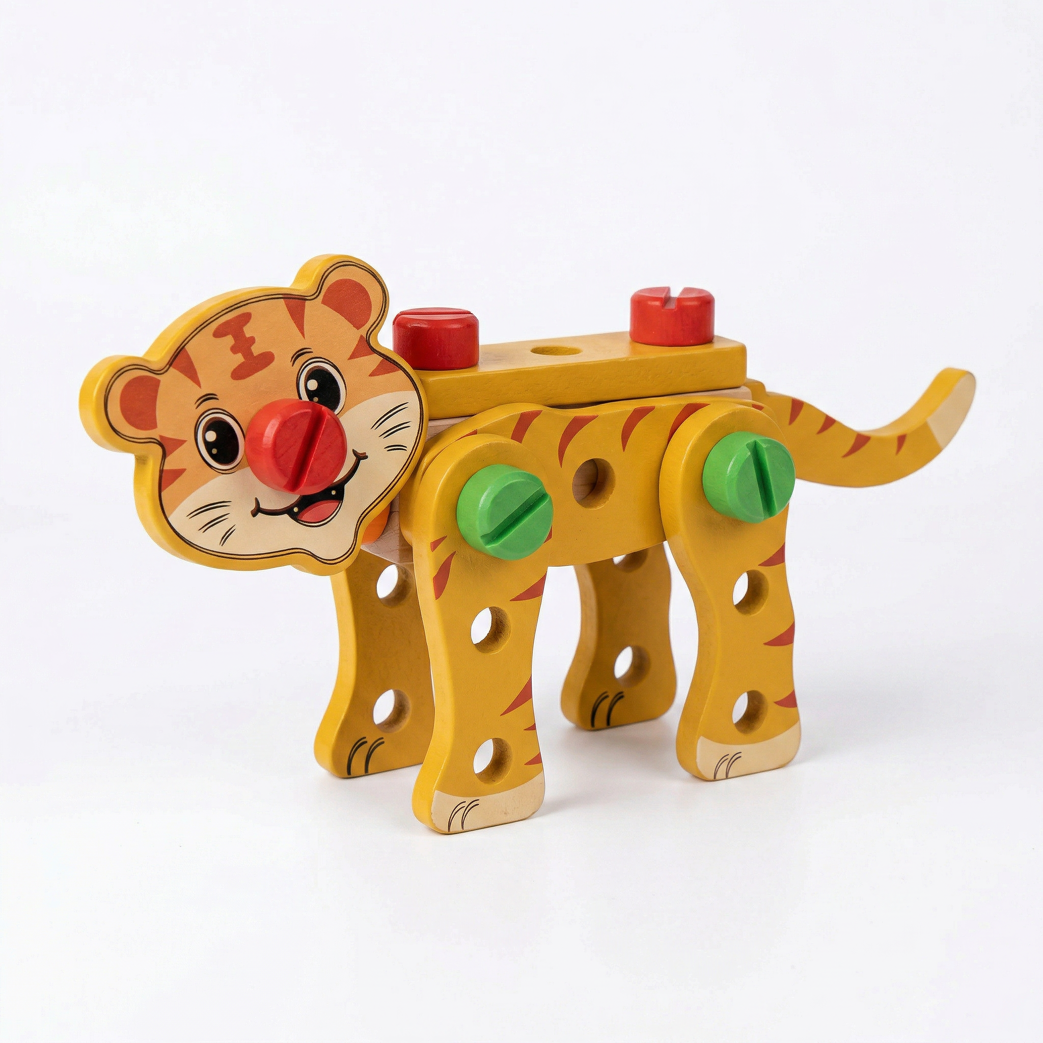 Wooden Safari Construction Toolbox Set