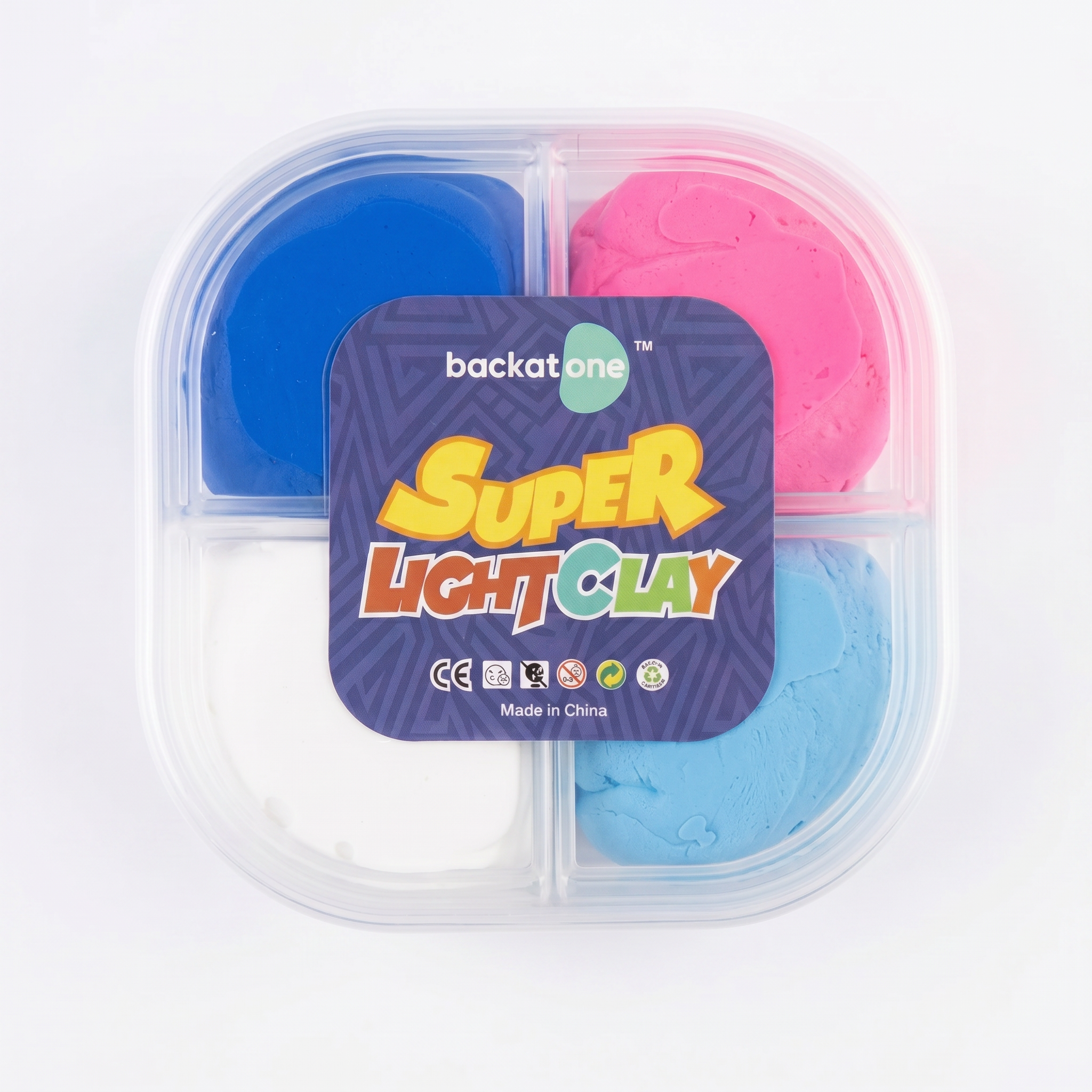 Super Light Clay Kit: Ocean Blue Roll Cake