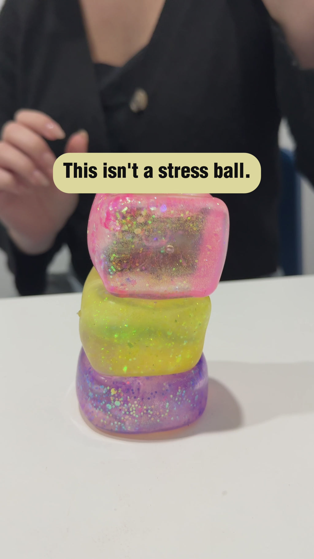 Glitter Squish Sensory Fidget Ball