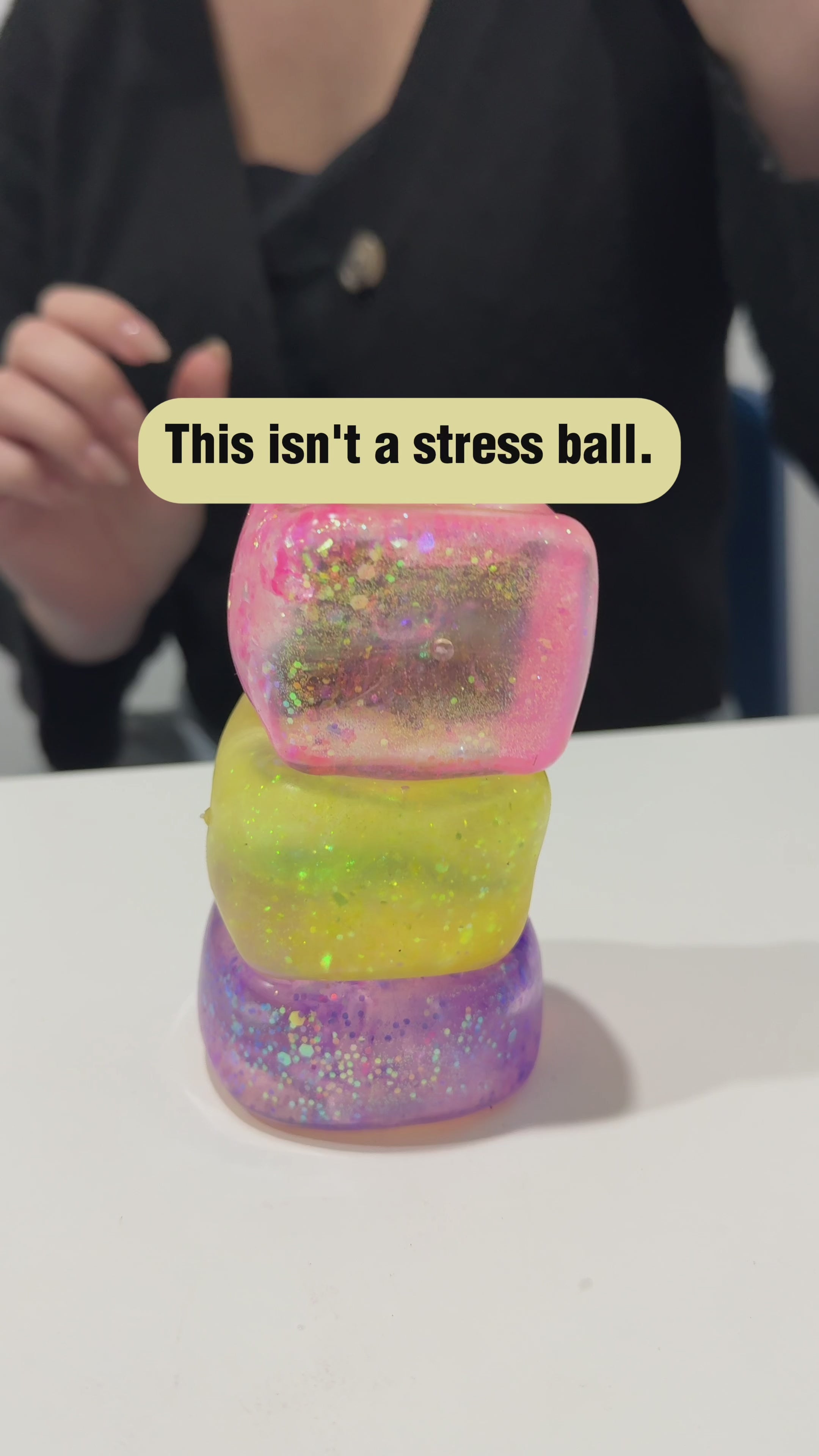 Glitter Squish Sensory Fidget Ball