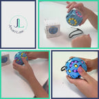 Rotating Magic cube spinner Fidget Ball