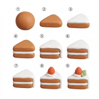 Super Light Clay Kit: Strawberry Cake